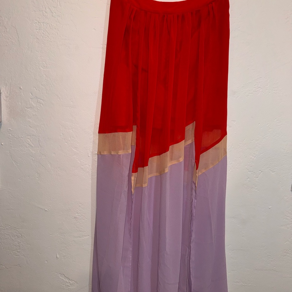 Ark & Co Colorblock Maxi Skirt